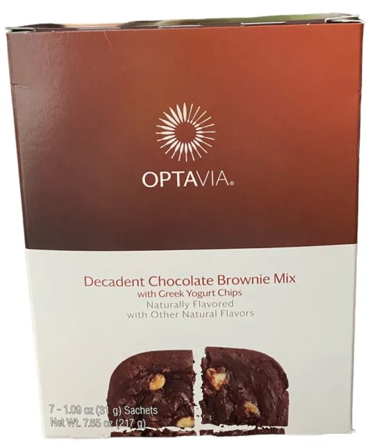 Optavia Decadent Chocolate Brownie Mix - 7 Paquetes - Nuevo - Mejor para 4/23/24