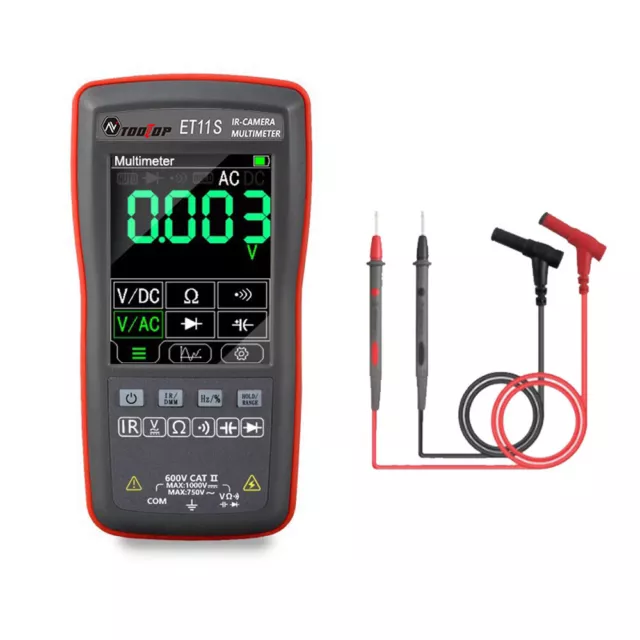 2in1 Digital  Multimeter 2.8inch Color Display 24*32 Thermal A9D5