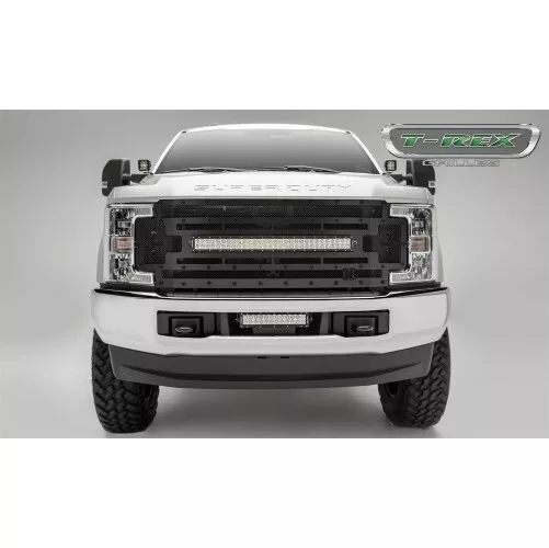 T-Rex 6315471-BR Stealth Torch Series LED Light Grille For 18 Ford F450 SD