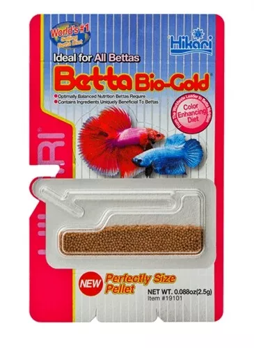 Hikari Betta Bio Gold (0.088  oz) for Fish Tank Aquarium Food