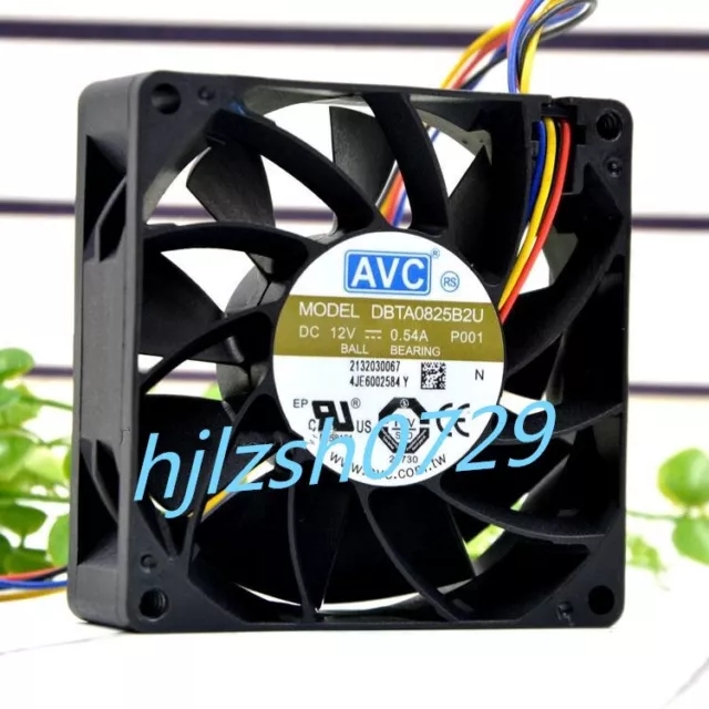 1PZ AVC 8025 8CM 12V 0,54A DBTA0825B2U PWM controllo velocità ventola di raffreddamento 4 fili 2