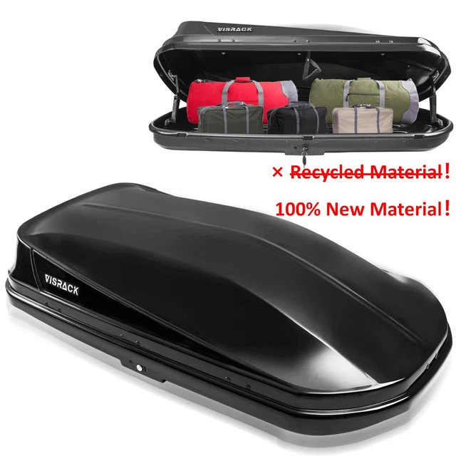 14 CU. FT. Rooftop Cargo Box Luggage Carrier w/ Keys, DualSide Opening