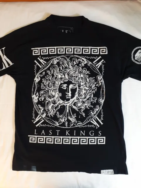 Last Kings Egyptian Graphic T-Shirt X-Large Mens XL Short Sleeve Black White USA