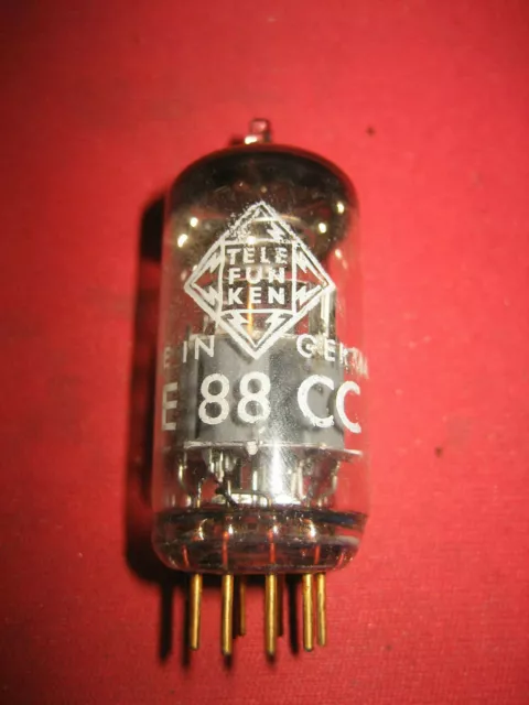 1x  Telefunken E88CC <>  6922 CCA goldpins tested von 1967