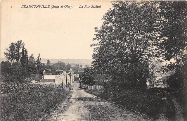 Cpa 95 Franconville La Rue Soldini