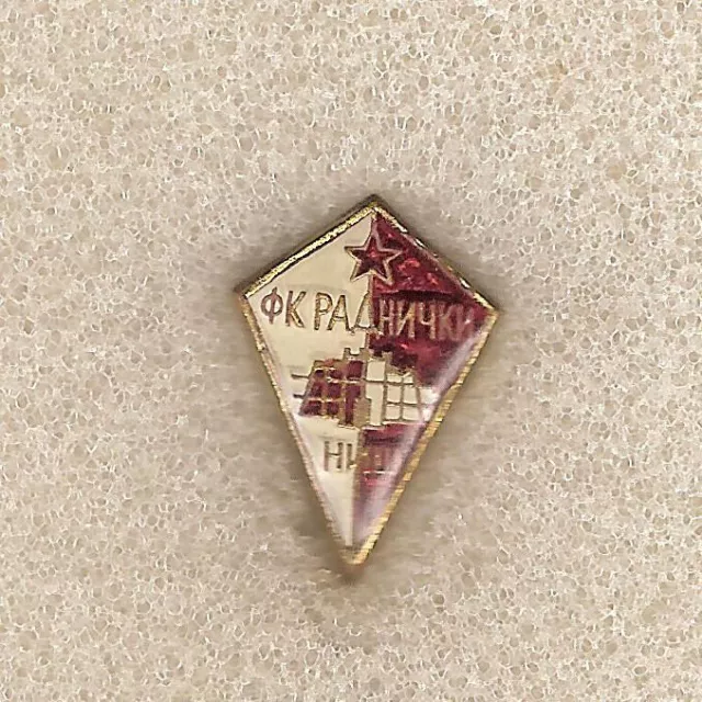 RADNICKI RUDOVCI, Football Club RADNICKI Rudovci Serbia, antique pin, badge  !