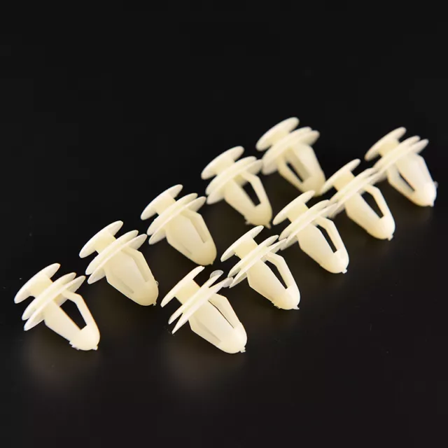 50Pcs Bumper Door Boot Trim Panel Plastic Rivet Fastener Clip White for Car v-7H