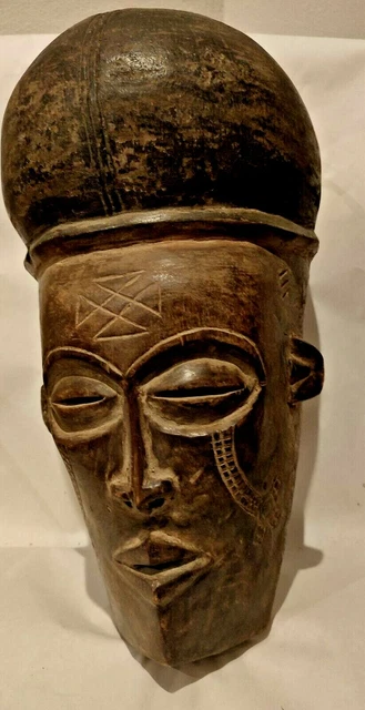 Kuba African Helmet Mask, Kuba tribe, Democratic Republic of Congo