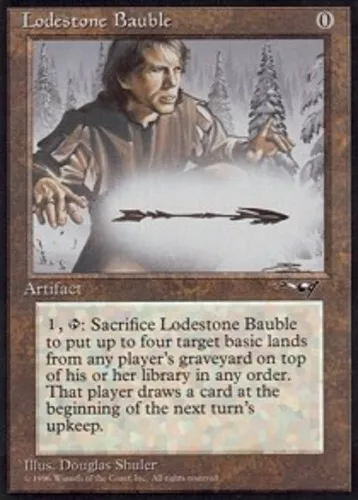 1 x Lodestone Bauble - Alliances - Moderate Play - MTG