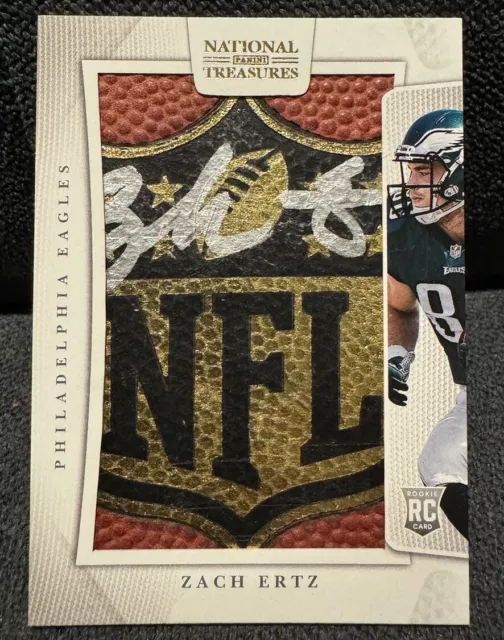 2013 Panini National Treasures - Rookie Signatures Zach Ertz /2 EBay 1/1 Eagles