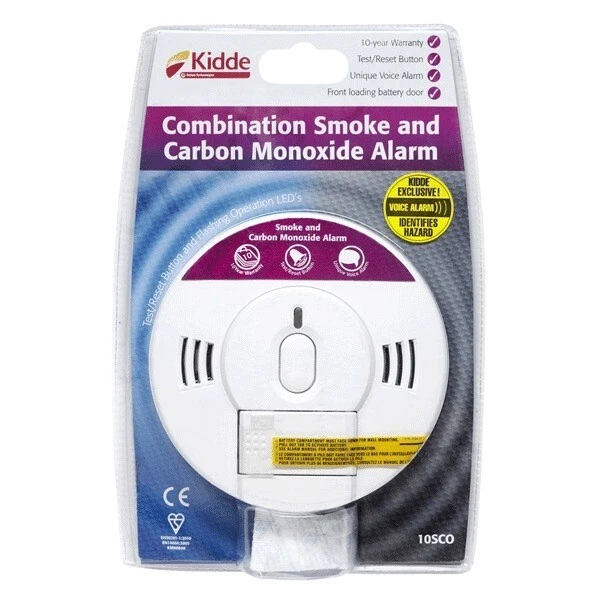 KIDDE COMBINATION FIRE Smoke And Carbon Monoxide Voice Alarm Detector
