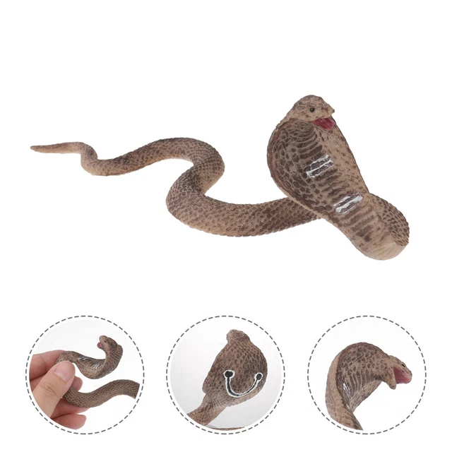 Juguete de reptilianos estatuas para decoración del hogar simulación modelo de serpiente