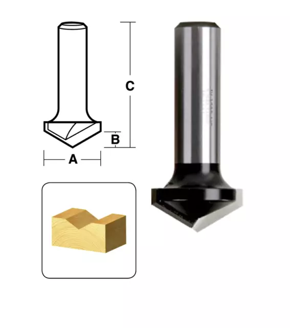 Vee Groove Router Bits | 120 Deg Series