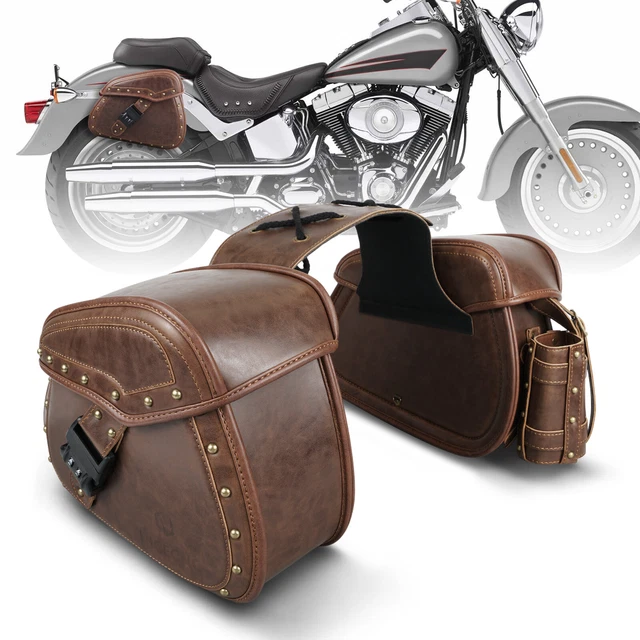 motorcycle with saddlebags