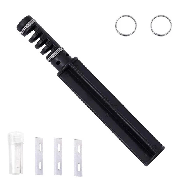 Leather Cutter Strip Carving Trencher Plastic DIY Rotary Tools 5mm Spare Blades-