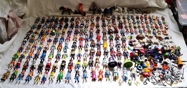 Lot Vrac Playmobil Vintage - Personnages Et Accessoires