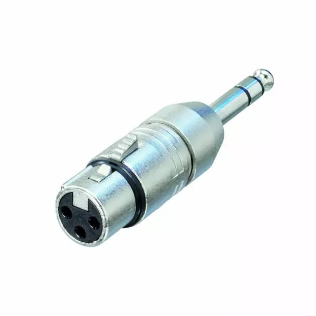 3-polige XLR Kabelbuchse - Stereo 6.35 mm Klinkenstecker NA3FP (7613187006623)