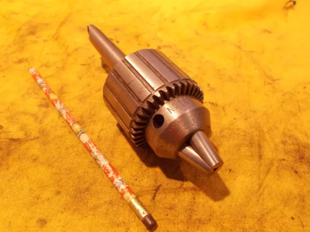 JACOBS USA 1/2" 14N DRILL CHUCK tool holder lathe mill 2 MORSE TAPER SHANK mt
