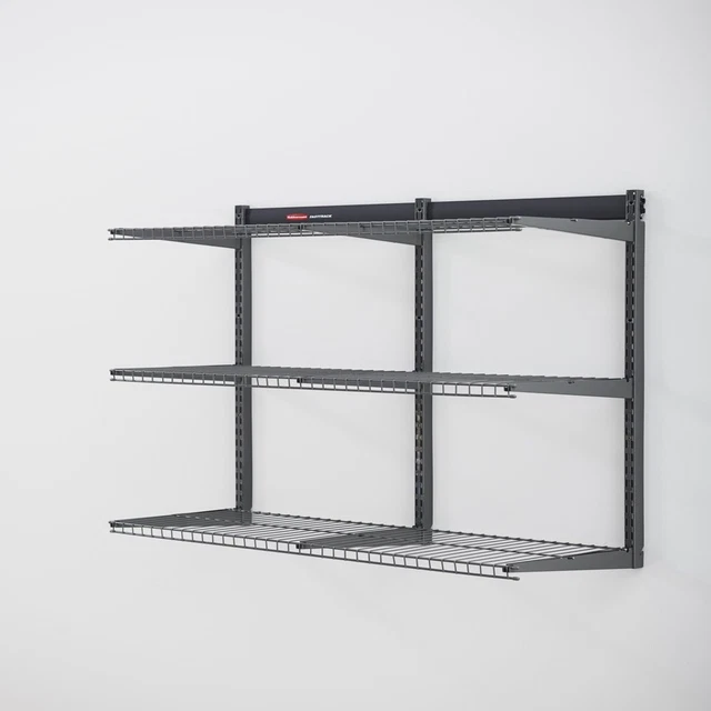 RUBBERMAID FASTTRACK GARAGE Storage AllInOne Rail Shelving Kit, 36