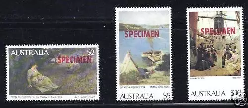 Australie 1973-84 Hi-Vals Spécimens VF MNH