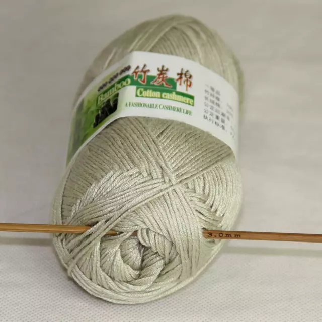 Sale Lot 1 Ball x50gr Soft Bamboo Cotton Baby Wrap Hand Knitting Crochet Yarn 24