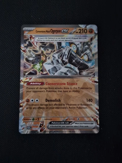 POKEMON TCG TWILIGHT Masquerade Cornerstone Mask Ogerpon Ex Nm 112 167 pokemon-tcg-twilight-masquerade-cornerstone-mask-ogerpon-ex-nm-112-167