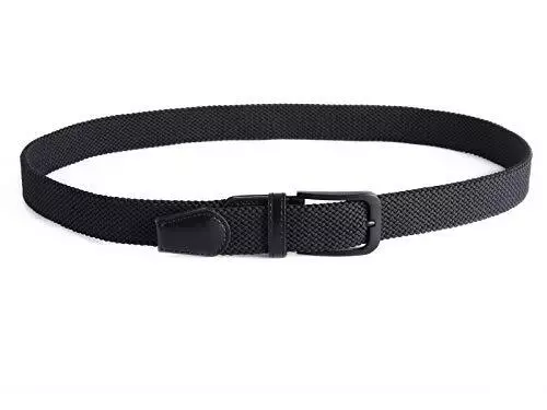 BELT FOR MEN Braided Stretch Belt/No Holes Elastic Fabric Woven Belts ...
