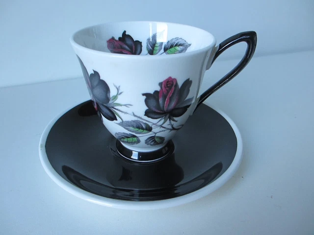 Vintage Royal Albert England Masquerade Cup & Saucer ,very good condition.