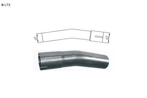 Fox Sportauspuff Universalrohrbogen 15° Dilatato d1 Ø 70mm Raggio 105mm