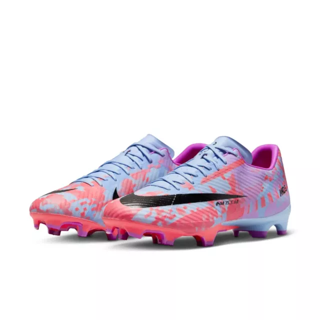 Scarpe Calcio Nike Vapor zoom 15 academy uomo blu fucsia calcetto scarpini cr7 2