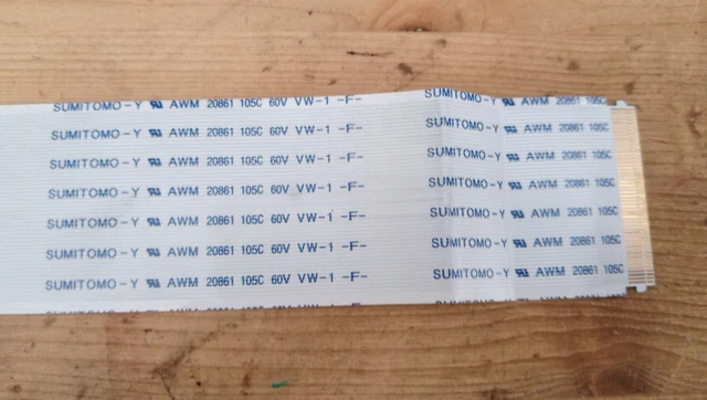 NAPPE SUMITOMO-Y AWM 20861 105C 60V VW-1 / 50 pins 287mm x 25.5mm / Non ...
