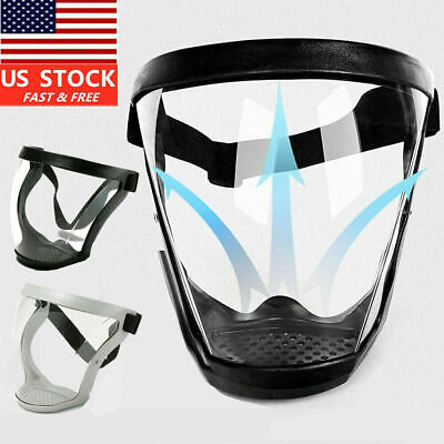 Full Face Anti-fog Shield Super Protective Head Cover Transparent Safety Mask US