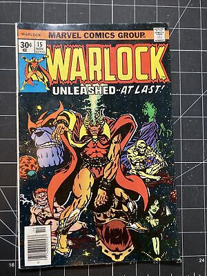Warlock #15 FN/VF 7.0 Last Issue Marvel Comics 1976 Jim Starlin Bronze GORGEOUS