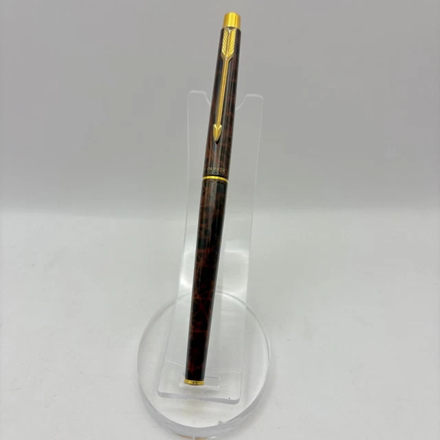 Stylo Roller Parker Frontier Acier Brossé - État Excellent - Recharge Incluse