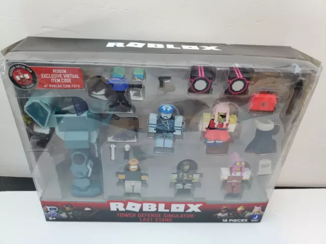 ROBLOX Action 6 Figures TOWER DEFENSE SIMULATOR CYBER Angel CITY Playset