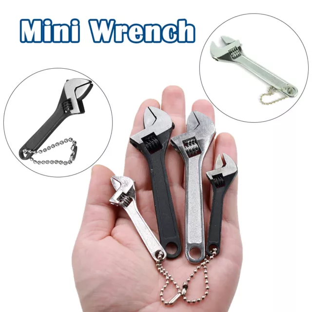 Adjustable Spanner Tool Mini 2.5"/4"  Monkey Wrench Steel Hand Tool For Repair