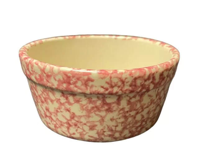 Roseville Spongeware of Gerald E. Henn Rose Pink 5” All Purpose Bowl VTG. 90’s