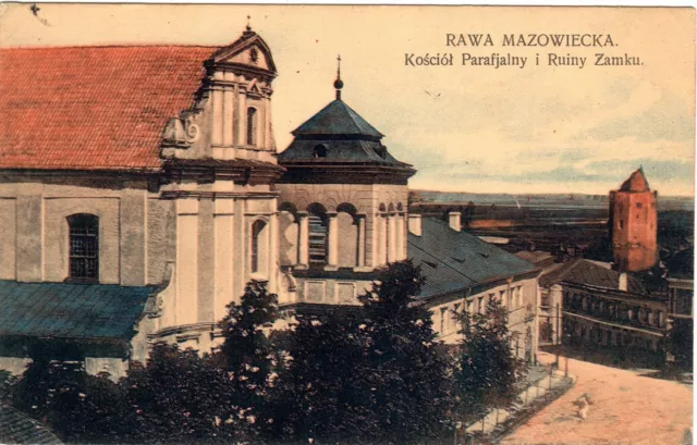 Postcard Rawa Mazowiecka Poland 1915 Field Mail 106 WW1 Military