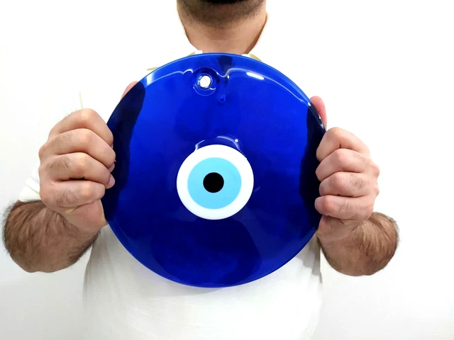 Décoration murale Nev Nazar Boncuk Evil Eye - porte-bonheur mystique fait à la main