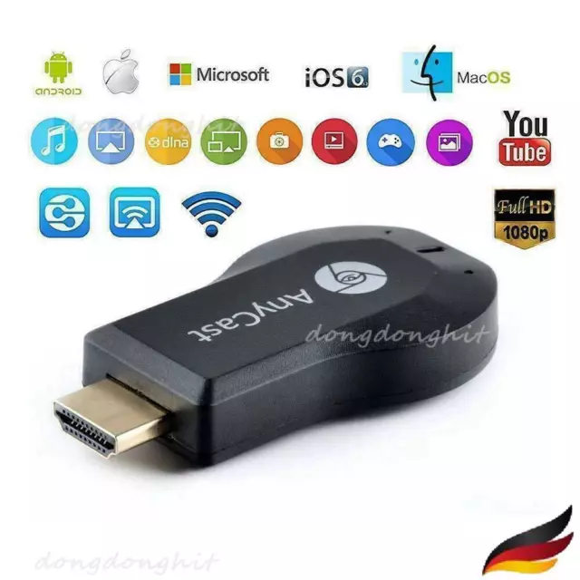 HDMI TV Stick Google Dongle 1080P Miracast MAC Anycast M2Plus Smart Media Player