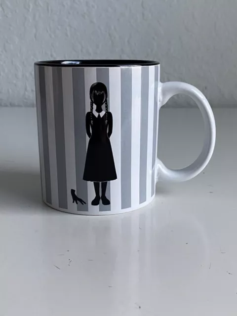 Wednesday Addams Ceramic Coffee Mug "On Wednesdays We Wear Black" 20 Oz NEW