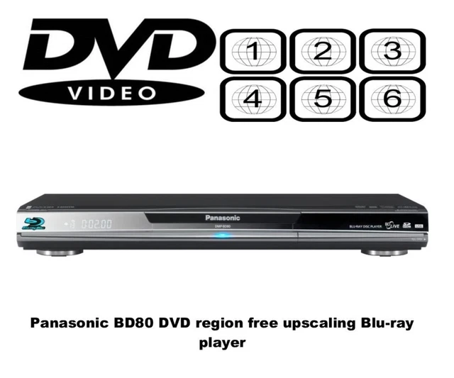 PANASONIC DMPBD80 MKV MP3 5.1 DVDRAM MULTI REGION FREE DVD 16 Blu