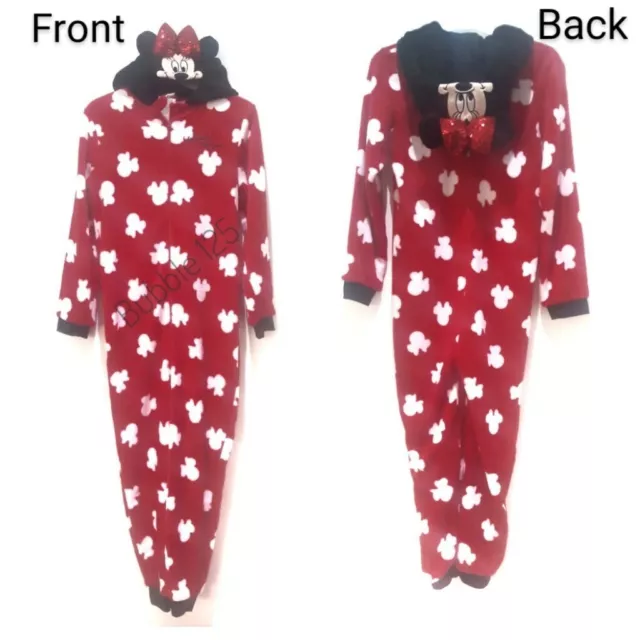 Disney Minnie Mouse Cosy Long Sleeve All In One suit/Sleepsuit For Girls Primark
