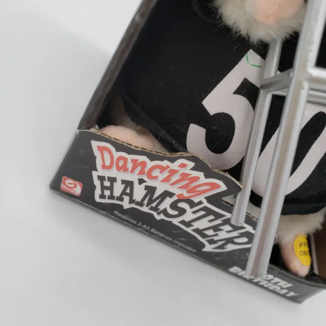 Gemmy Dancing Hamster 50th Birthday Sings Dances to Birthday has VIDEO 3