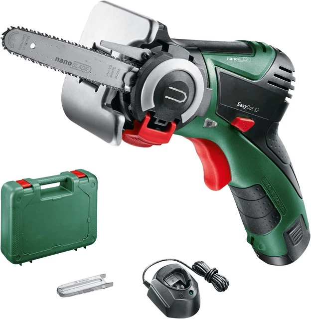 Home and Garden Akku Säge, Mini Akku Säge (1 Akku, 12 Volt System) Grün