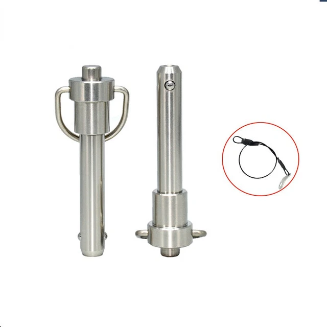 BOLT BALL QUICK Release Pin Head Quick Lock Pin Plug w/Ring Handle Pull