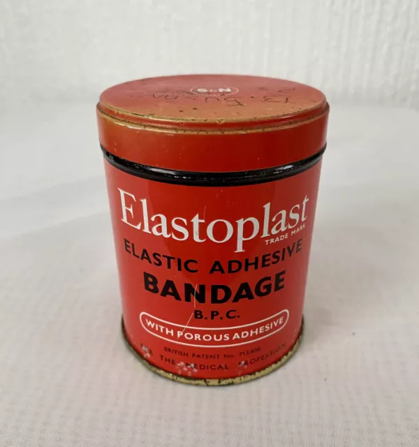 Vintage Collectable Elastoplast Elastic Adhesive Bandage Tin Empty