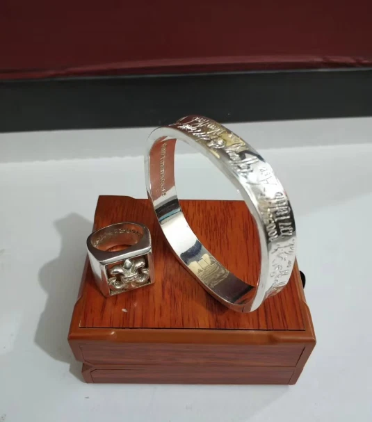 2023 Fashion Popular Miao Silver Noble Bracelet+Ring