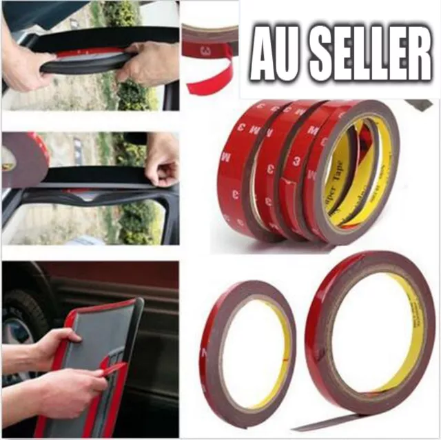 3 X Vehicle 3M Strong Permanent Double Sided Super Sticky Versatile Roll Tape