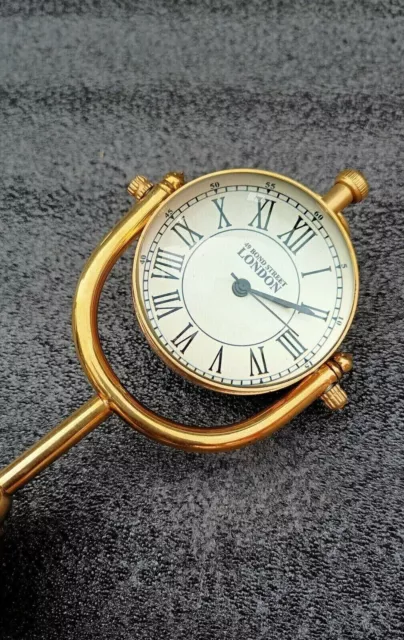 Reloj de mesa de latón de estilo vintage, reloj de decoración de mesa de...